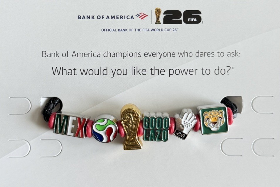 FIFA World Cup 26 Bank of America RARE MEXICO Braided Charm Bracelet