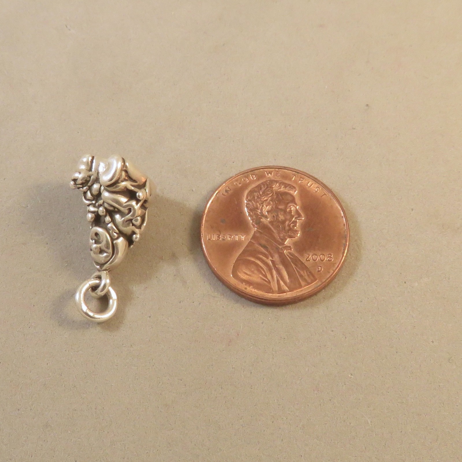 .925 Sterling Silver STORYTELLER CHARM Native American Indian NEW 925 TW11