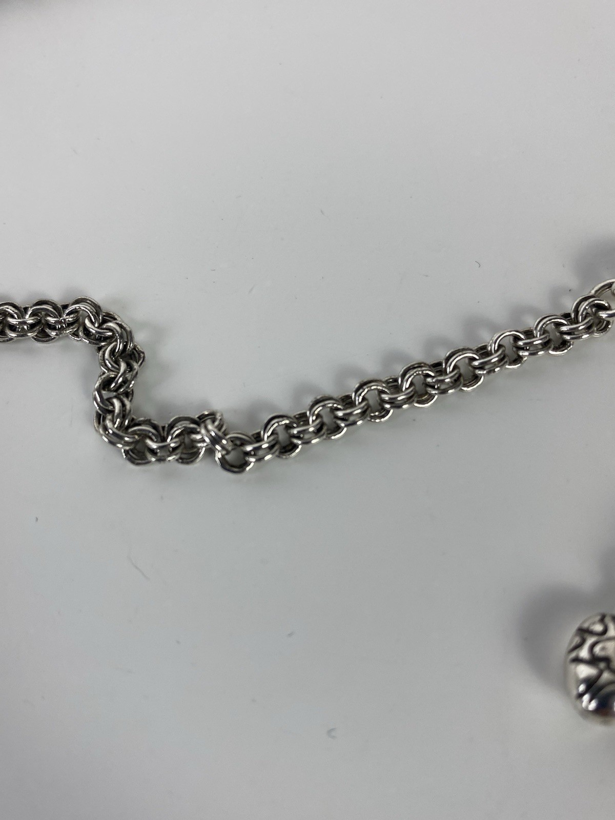 Brighton Rosarita Bib Choker Necklace Ornate Scrollwork Openwork Silver Tone 20”