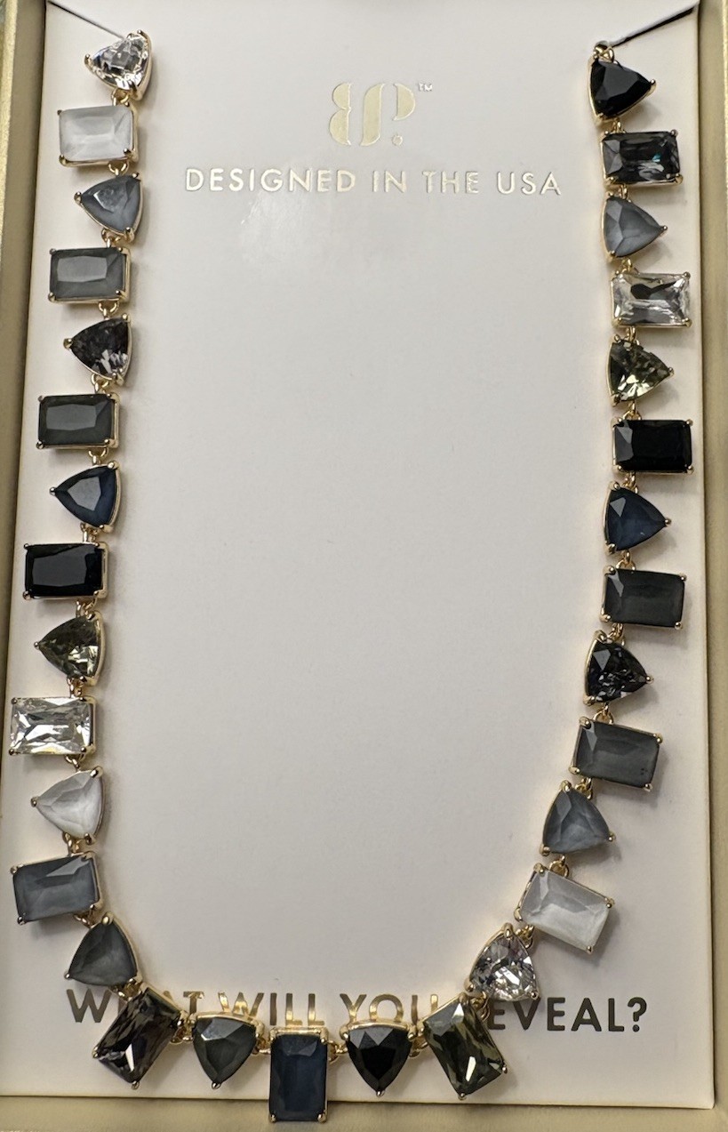 Bomb Party Jewel Candy Necklace Frost Yourself First Black Tie Twilight – Gold