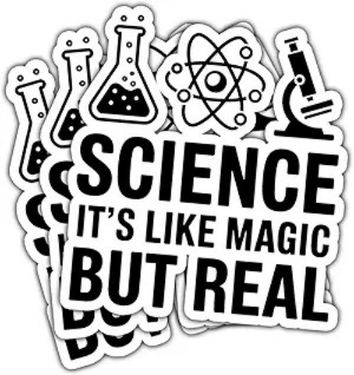 3-Inch Vinyl Sticker Pack of 3 for Physics Enthusiasts, Fits Wat Color: Normal