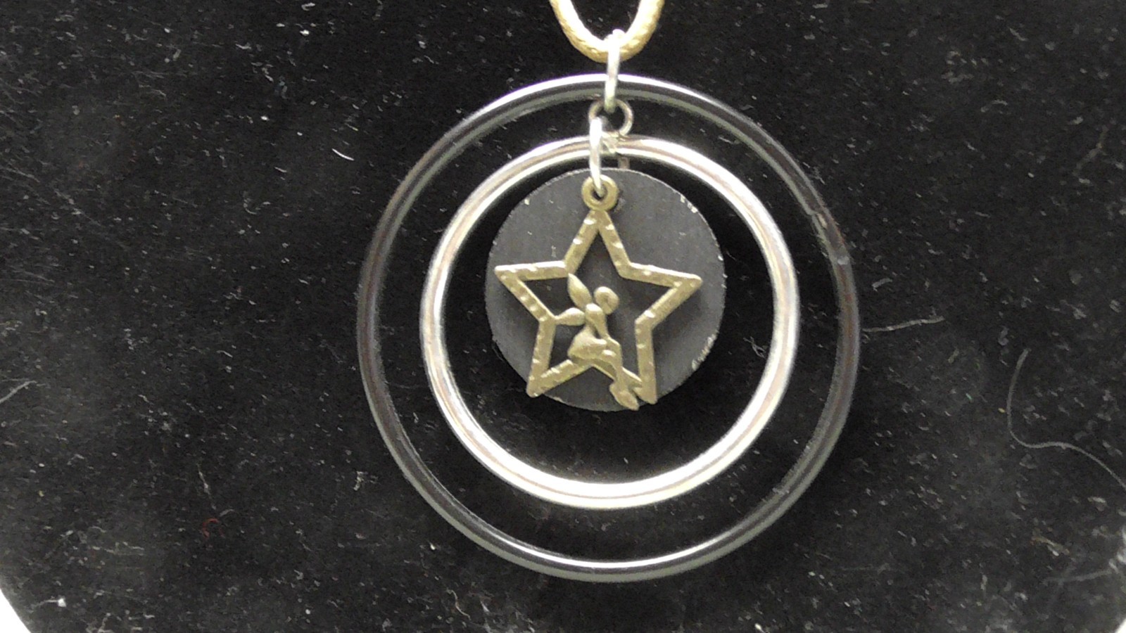 Fairy Sitting on ta star Pendant Necklace