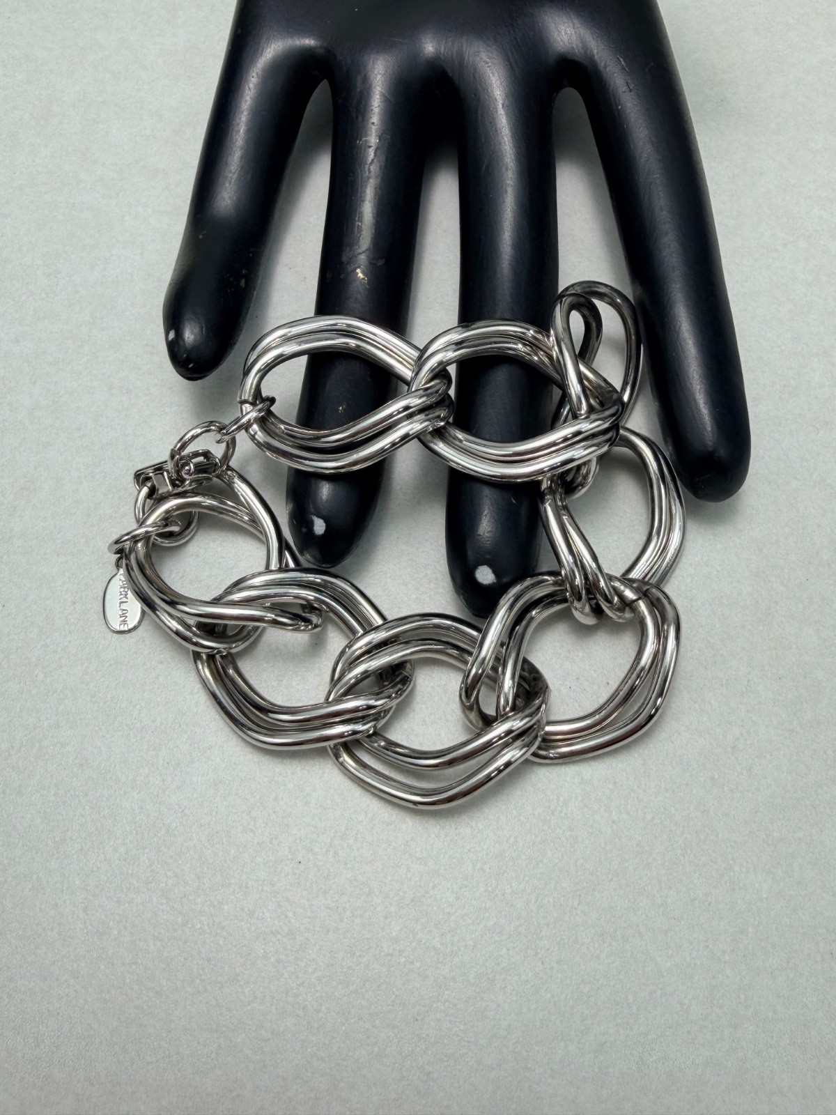 Park Lane Signed Chunky Double Curb Link Bracelet Bold Statement Design