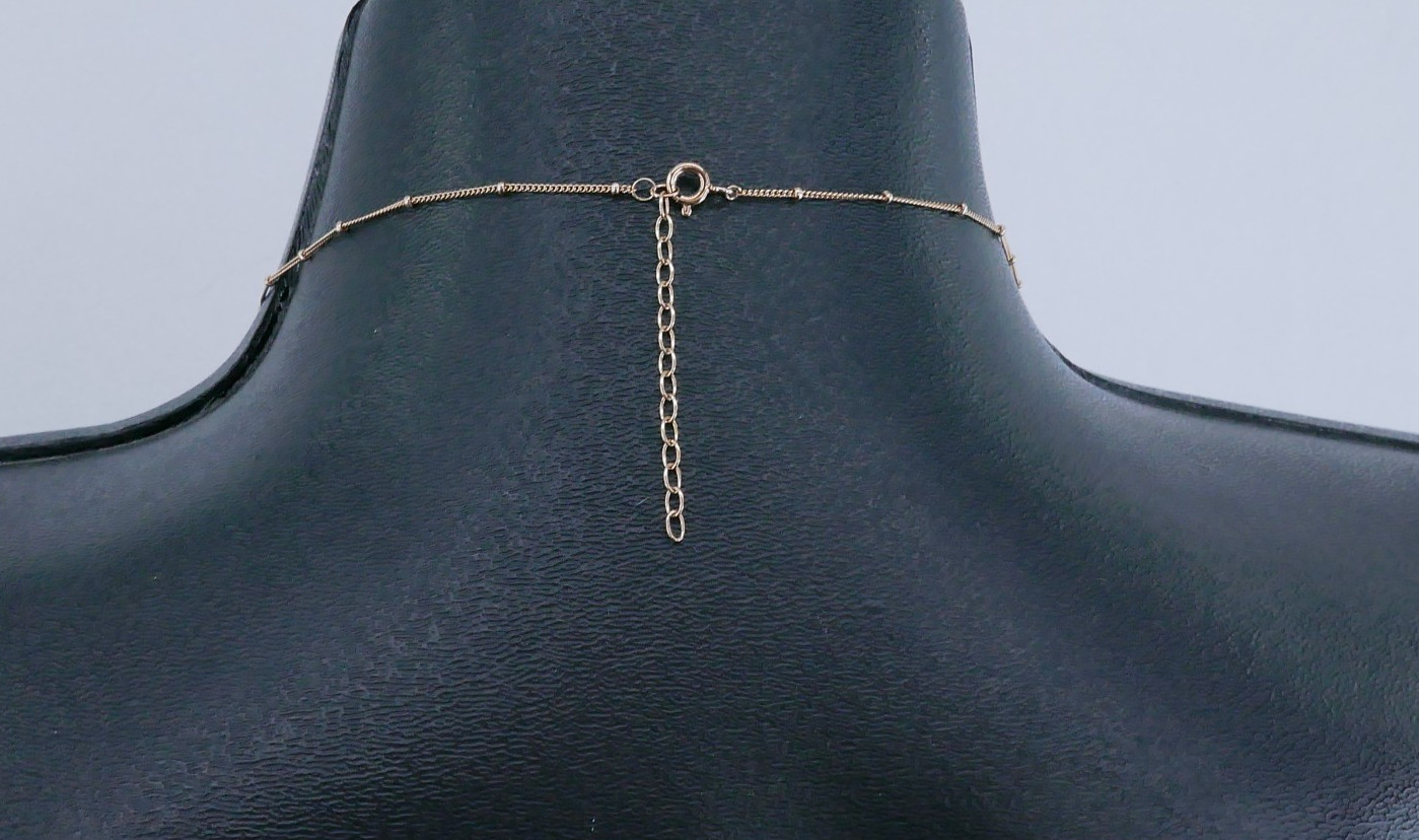 VANNA K BoHo AMETHYST CZ SPACER ROSE GOLD VERMEiL TASSLE BALL CHAiN 21″ NECKLACE
