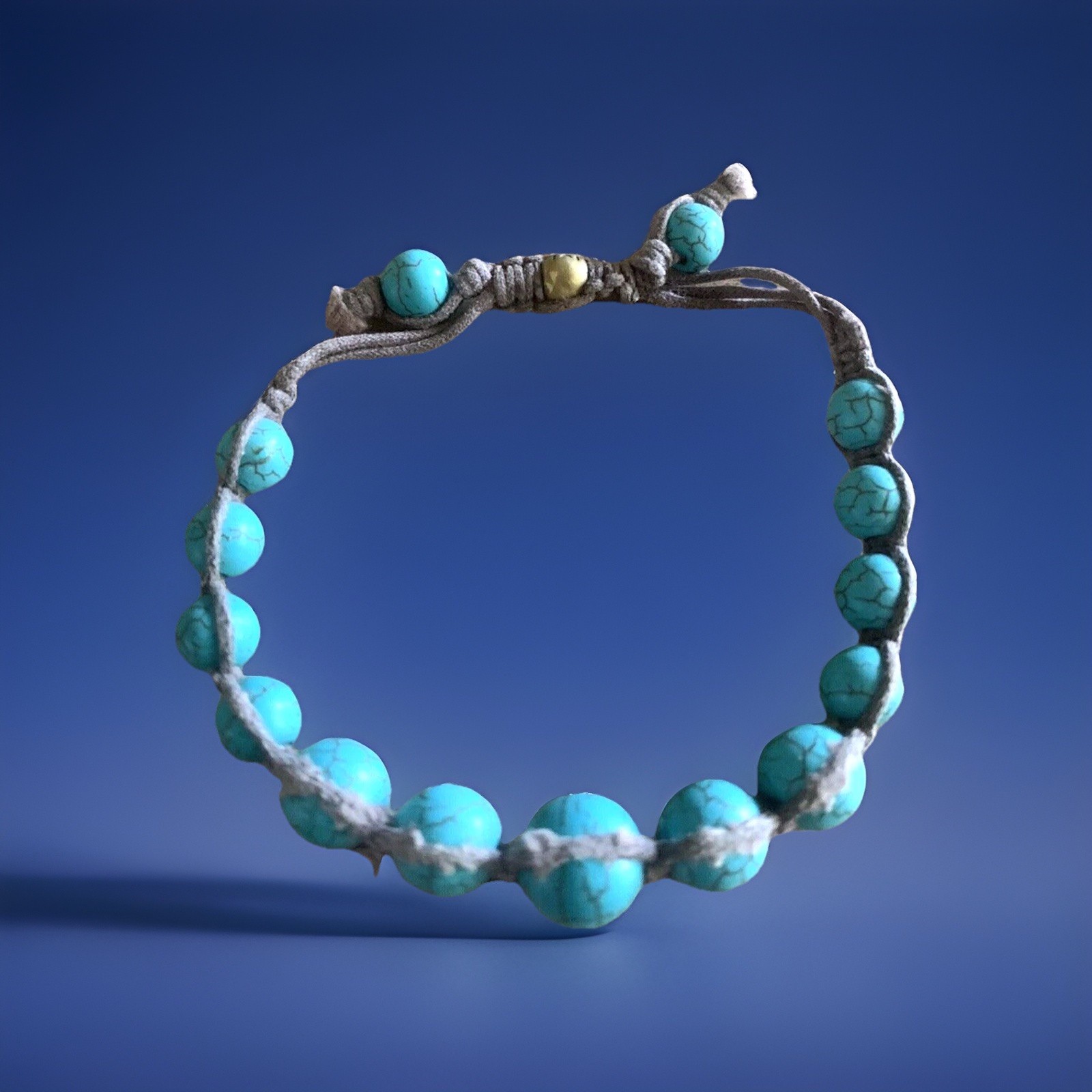 Turquoise Bracelet – Adjustable 3 inches across as seen in pictures