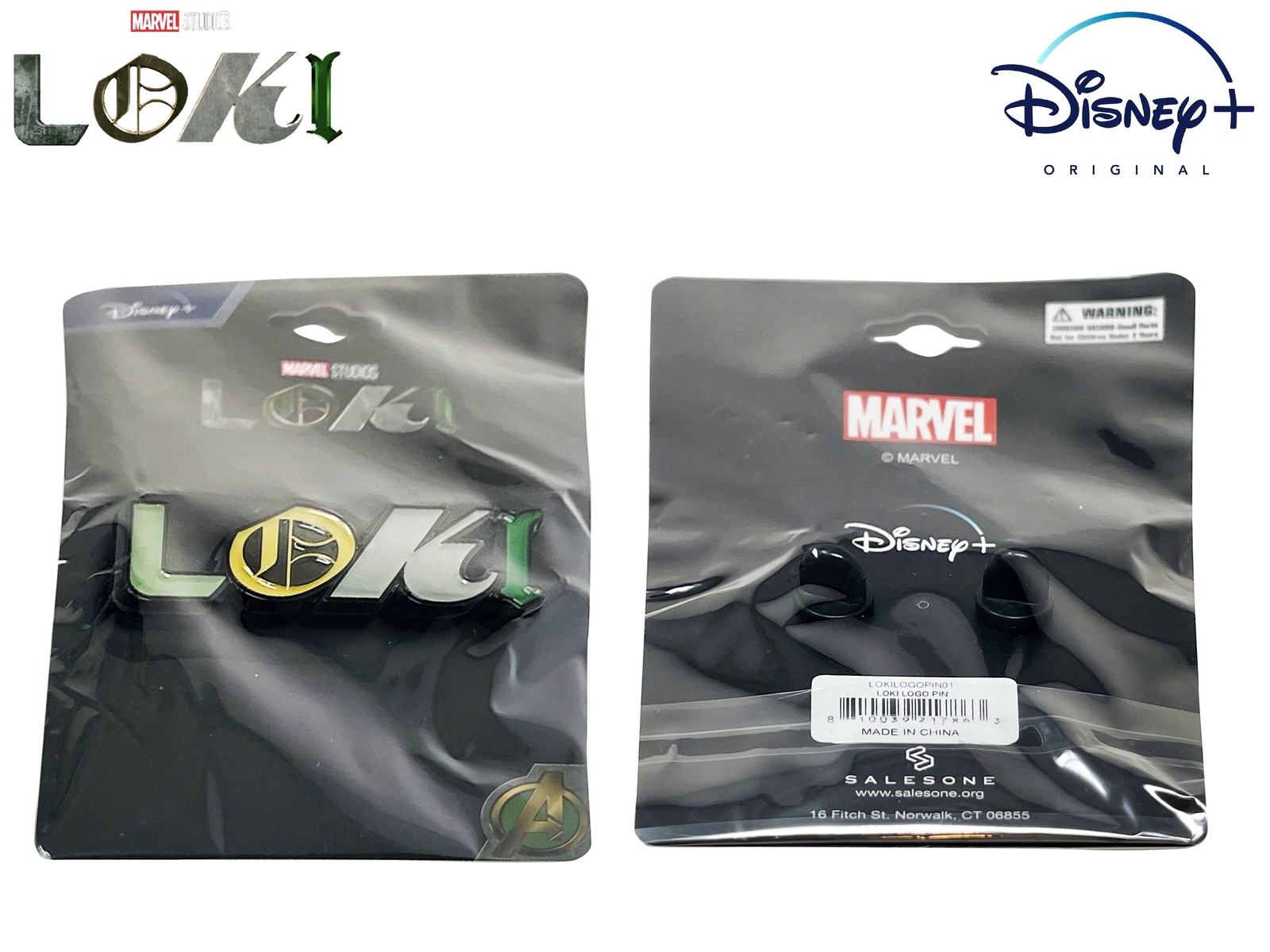 Official Marvel’s LOKI LOGO, Disney+ Exclusive LOKI LOGO – 2 cm x 5.75 cm