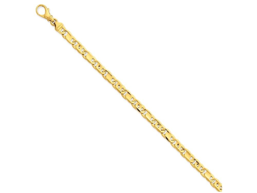14k 5.80mm Polished Fancy Link Bracelet