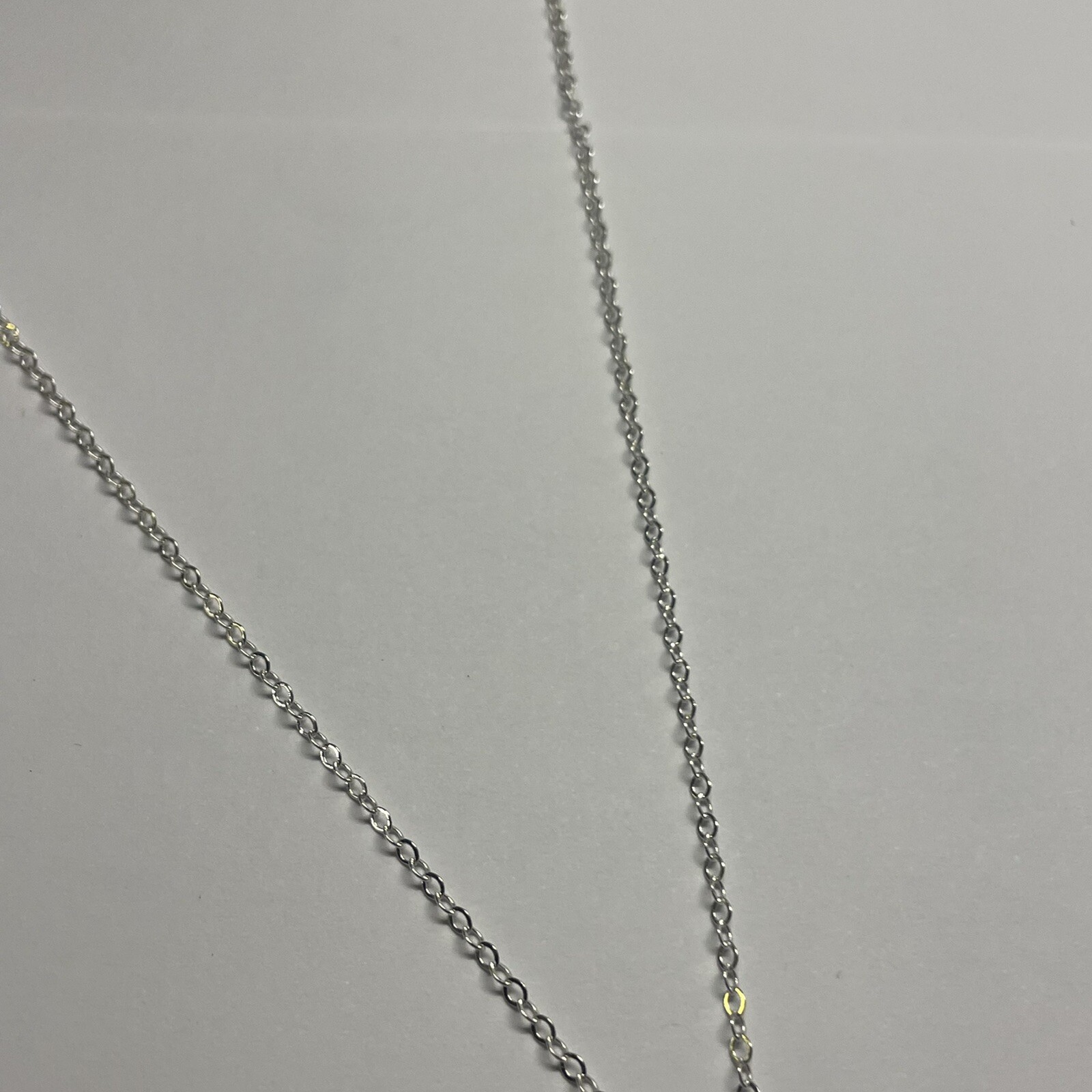 Women’s Costume Necklace Silver Tone Chain Rhinestone Pendant / Charms – 27 Inch