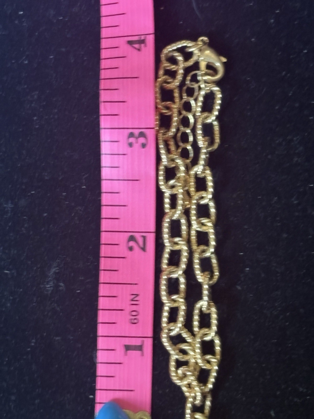 8” Gold Toned MK Bracelet With A Perfume Bottle Charm Reads Scentsational (11)