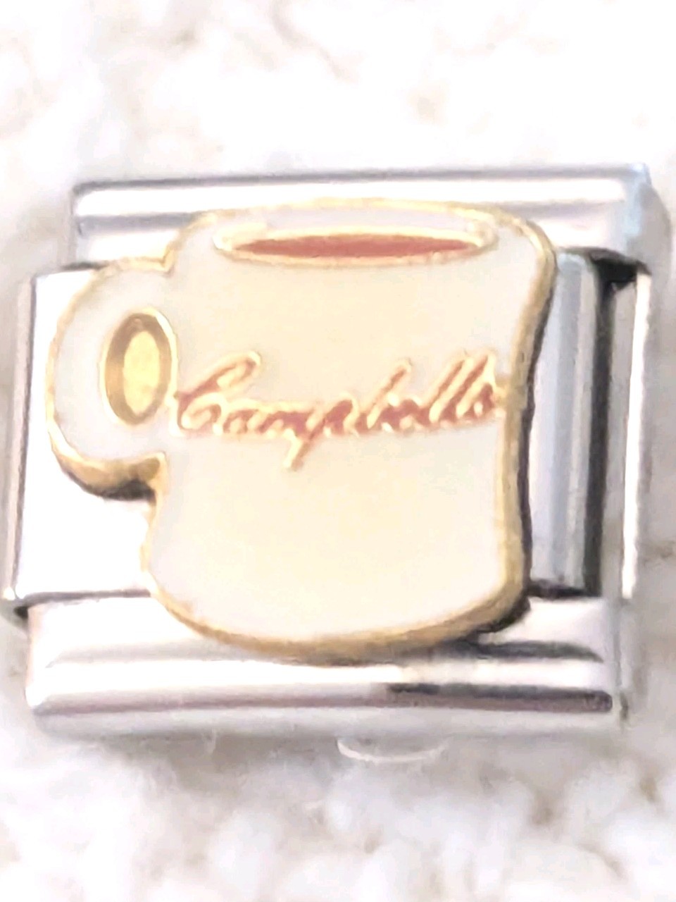Authentic Casa D’Oro Campbell Soup Italian Charm Classic 9mm Link P93