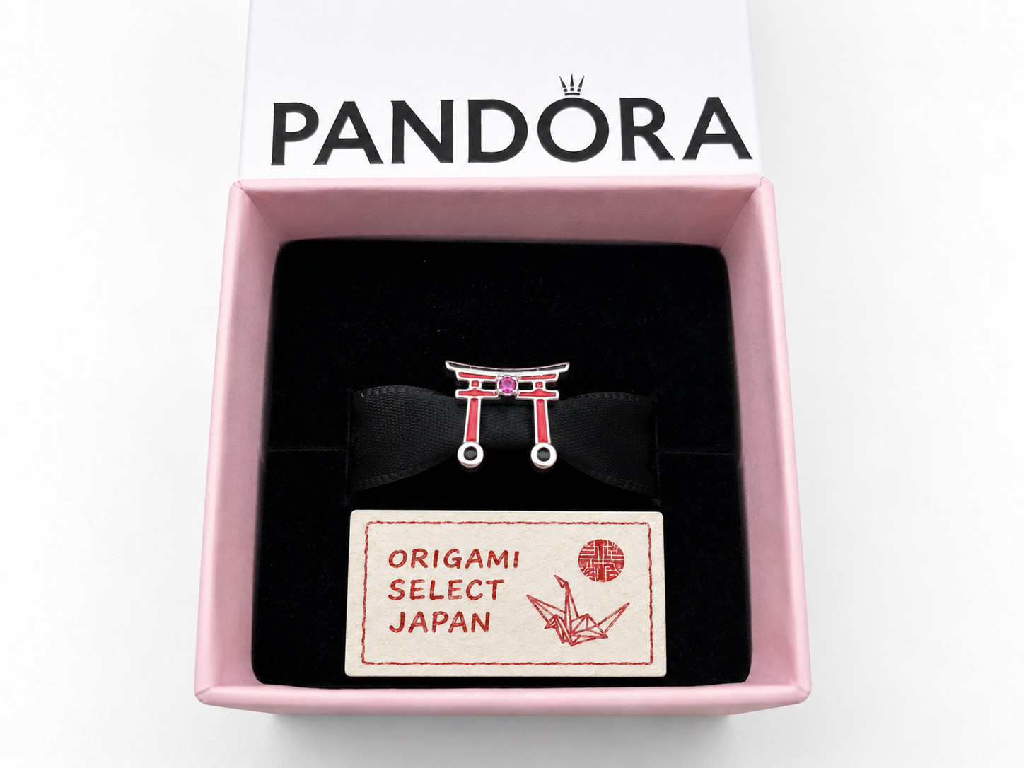 PANDORA Torii Gate Charm Japan Shrine Sterling Silver Travel Charm