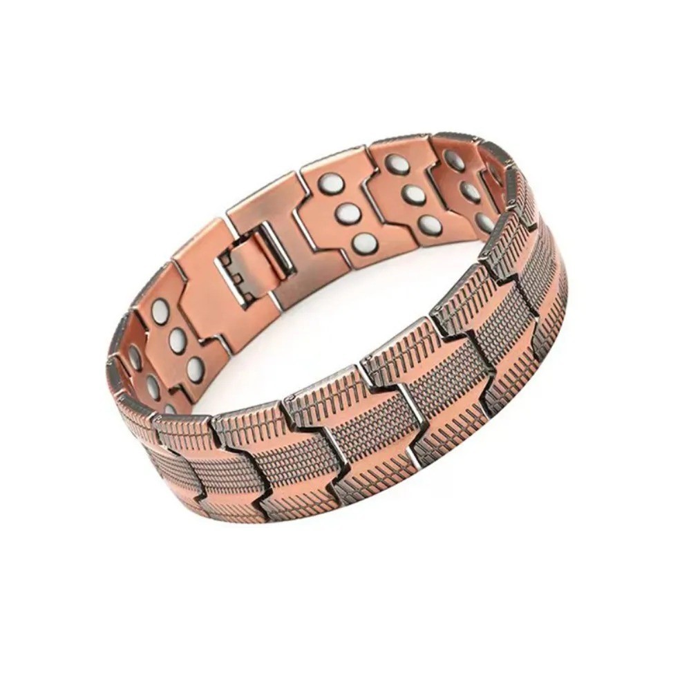 100% Pure Copper Bracelet 3500 Gauss Magnetic Therapy Strong Healing & Regulator