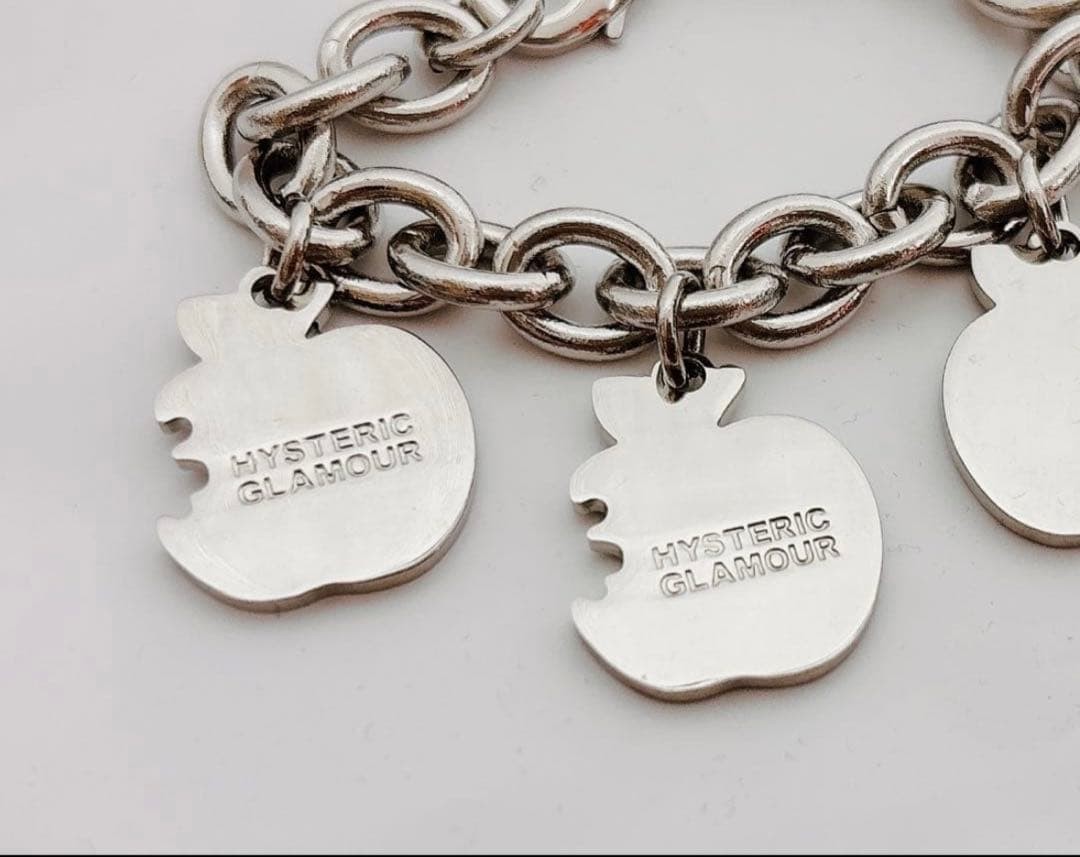 [Brand New Unused] Hysteric Glamour Bracelet Black & Silver Includes Accessories