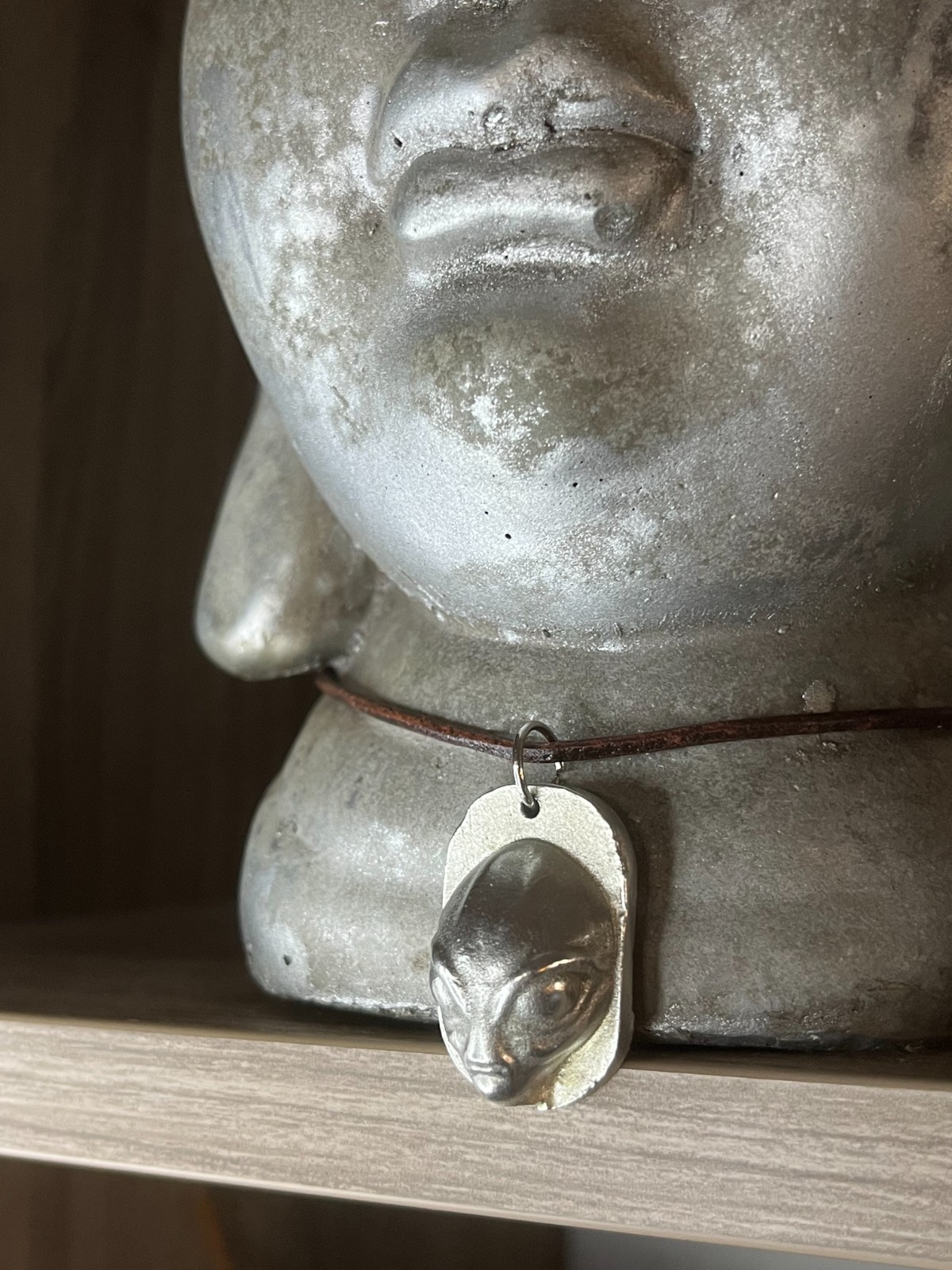 Metal Casted Alien, UFO Necklace Design