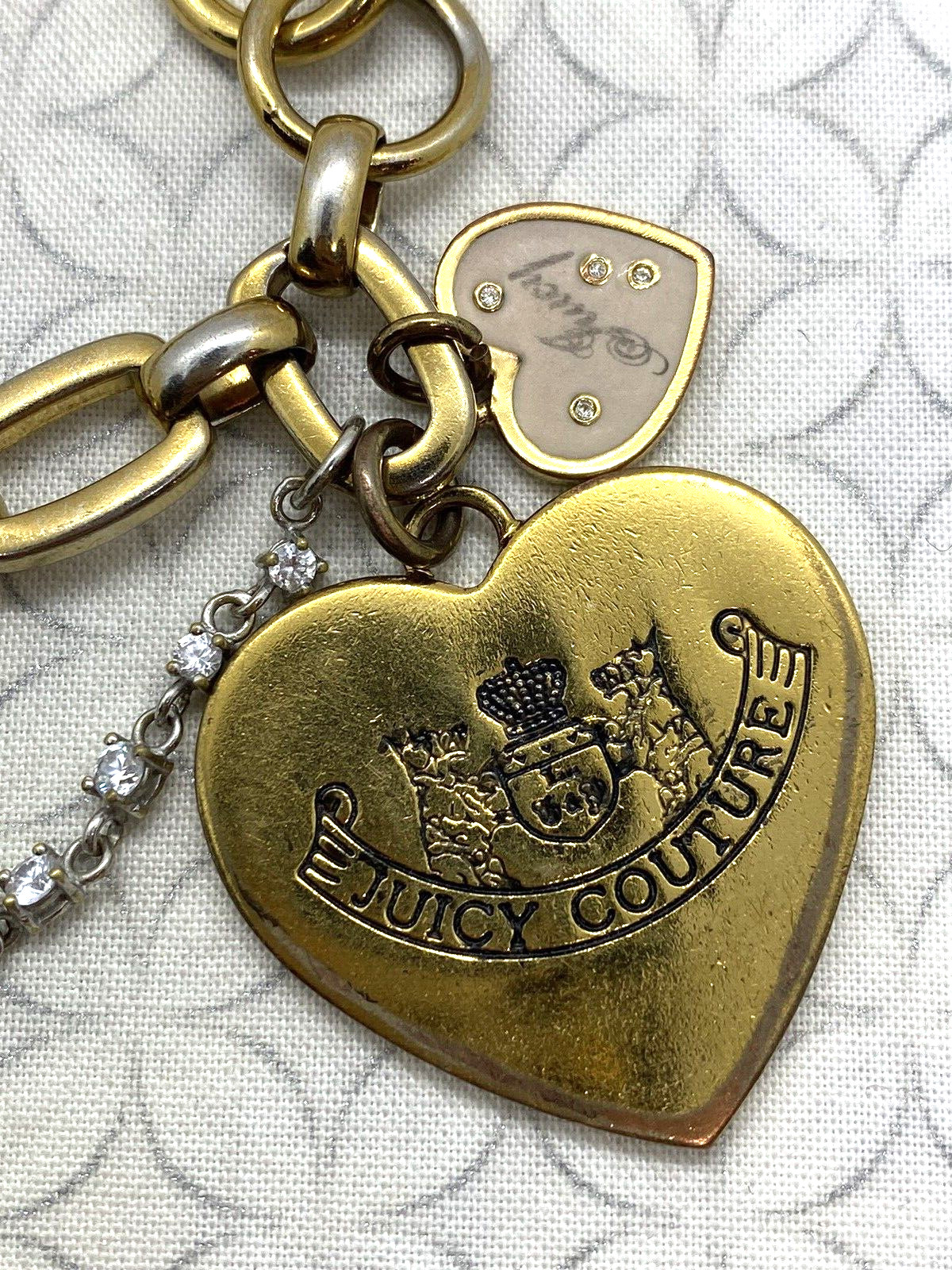 Juicy Couture Let Them Eat Couture Heart Bracelet Multi strand Necklace Set