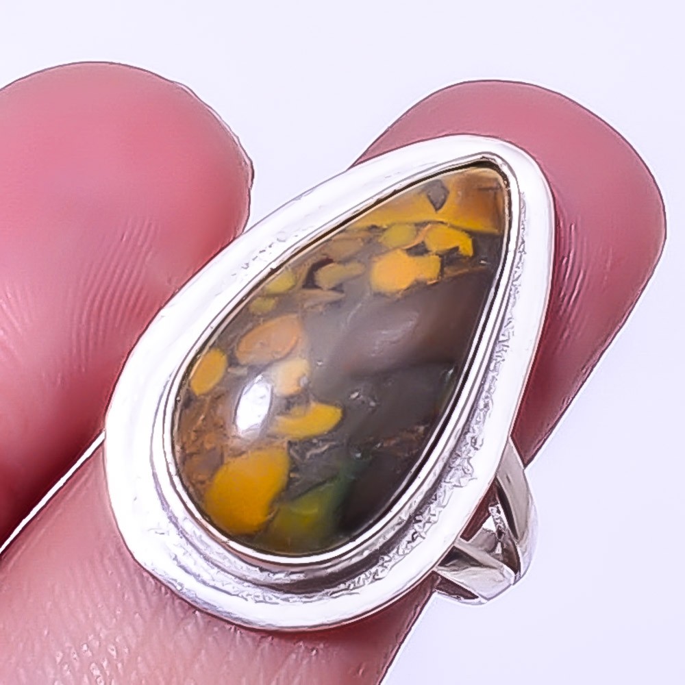 Rhyolite Jasper Handmade Silver Plated Jewelry 8 R1283-42 F2555 T910 R1283-42