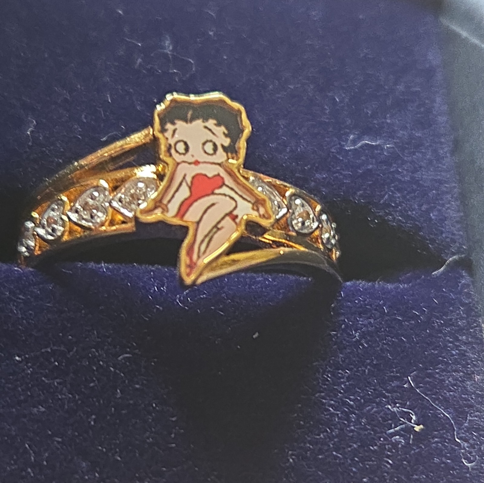 Betty Boop Queen of Class Ring Bradford Exchange Size 8 New In Box