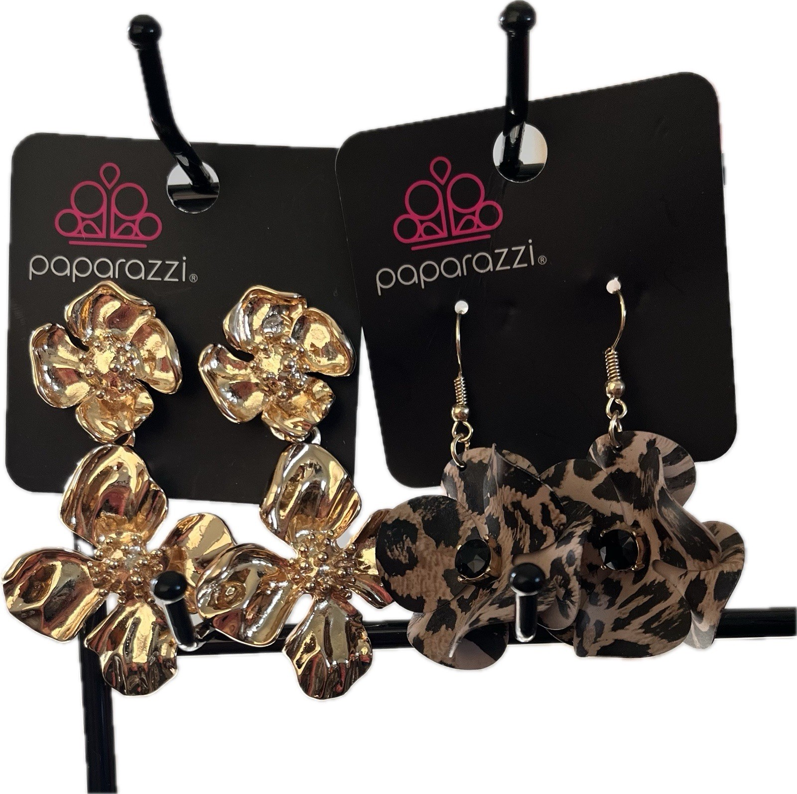 14 Pairs Paparazzi Earrings. Post Backs & Fish Hooks. Variety Colors & Sizes NWT