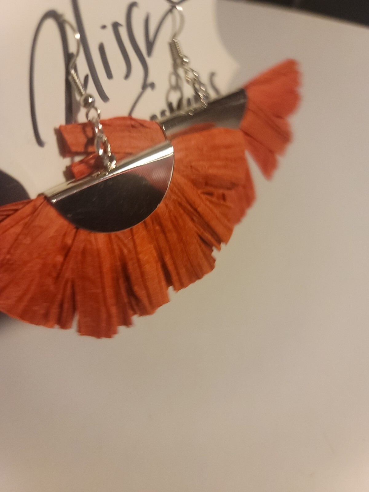 Lightweight earrings dangle earrings Red