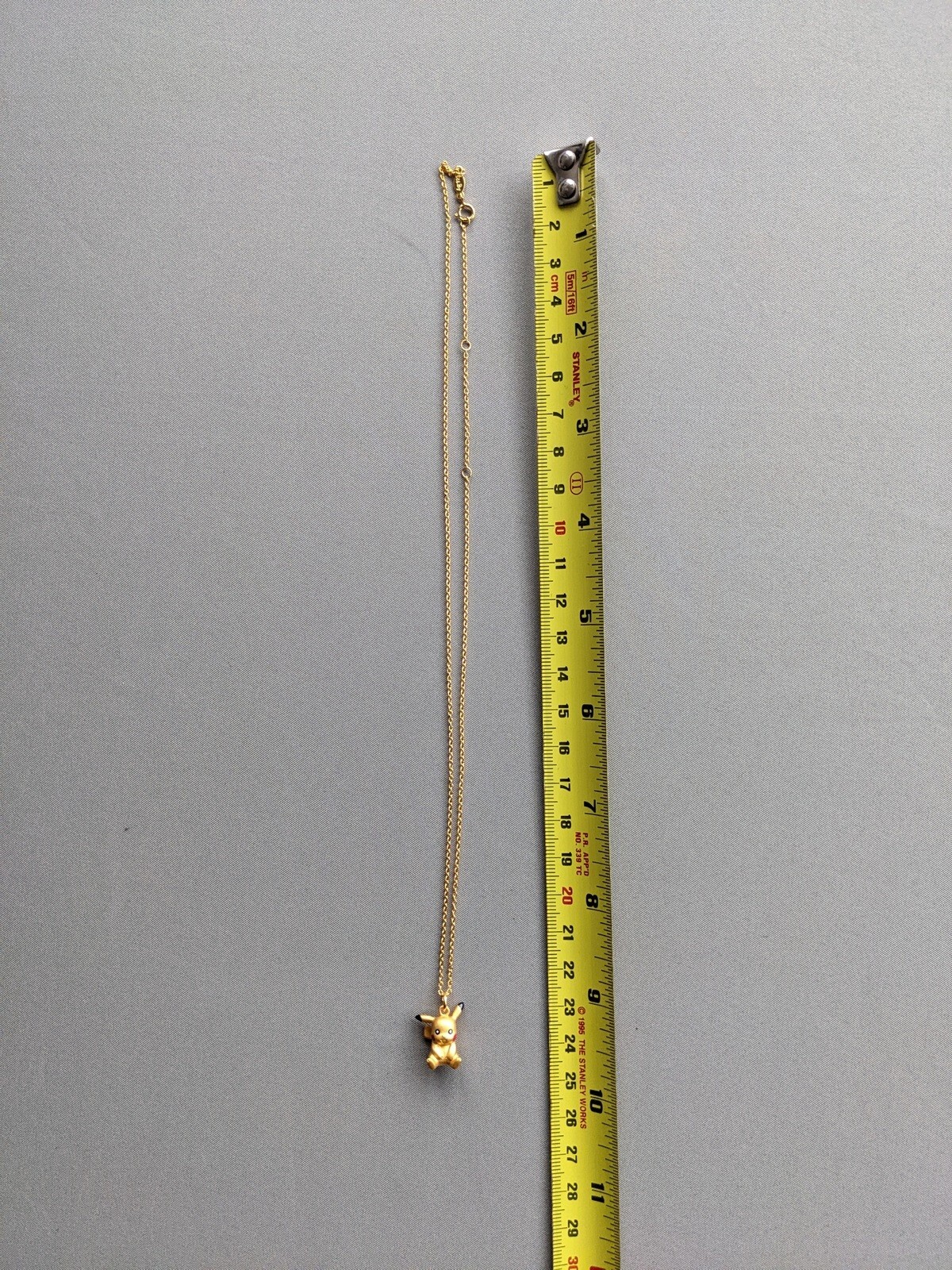 Pokemon Pikachu Necklace 925 Silver Gold Plated (45cm/18″) 💞 5 for Free UK P&P