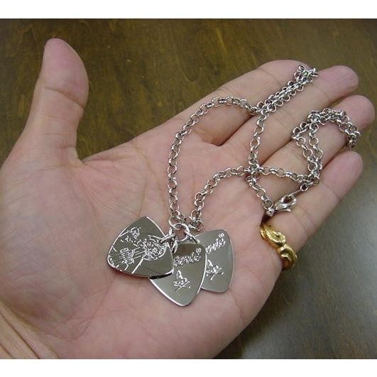 HYSTERIC GLAMOUR WOMAN ON SKULL PICK Necklace Pendant GuitarPick Shape NEW