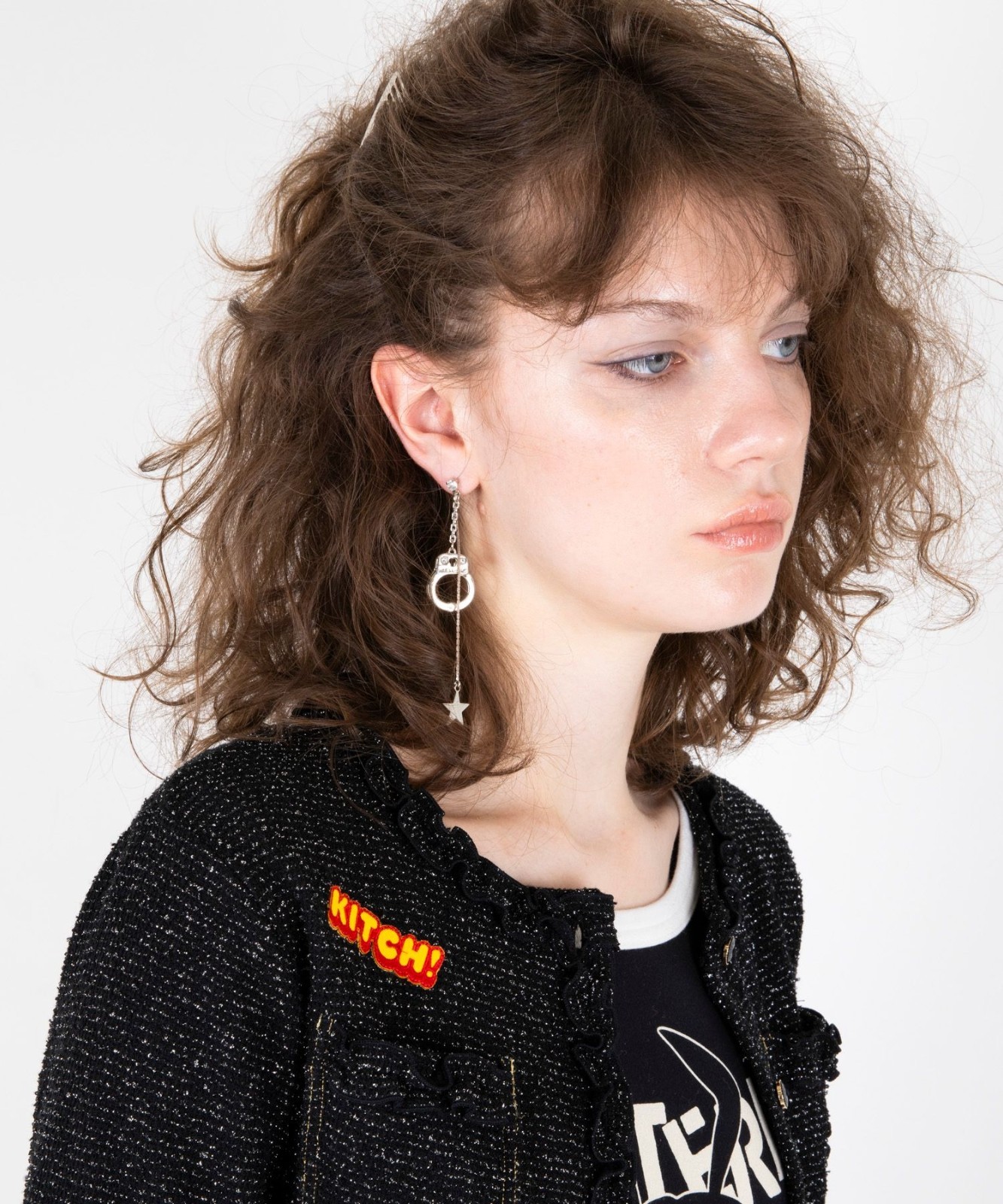 HYSTERIC GLAMOUR WOMEN HANDCUFFS Earrings Pierced Japan Authentic from Japan