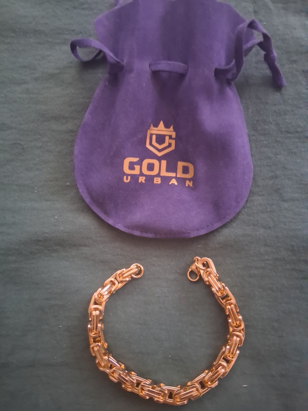 Gold Urban 14K Gold Byzantine Chain Bracelet, Lobster Clasp, Gold Tone