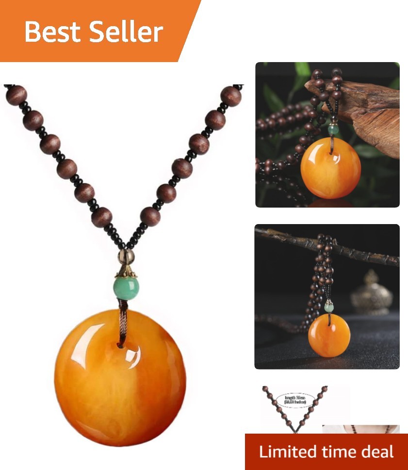 Handmade Vintage Wooden Beaded Necklace for Women – Effortless Style Statement