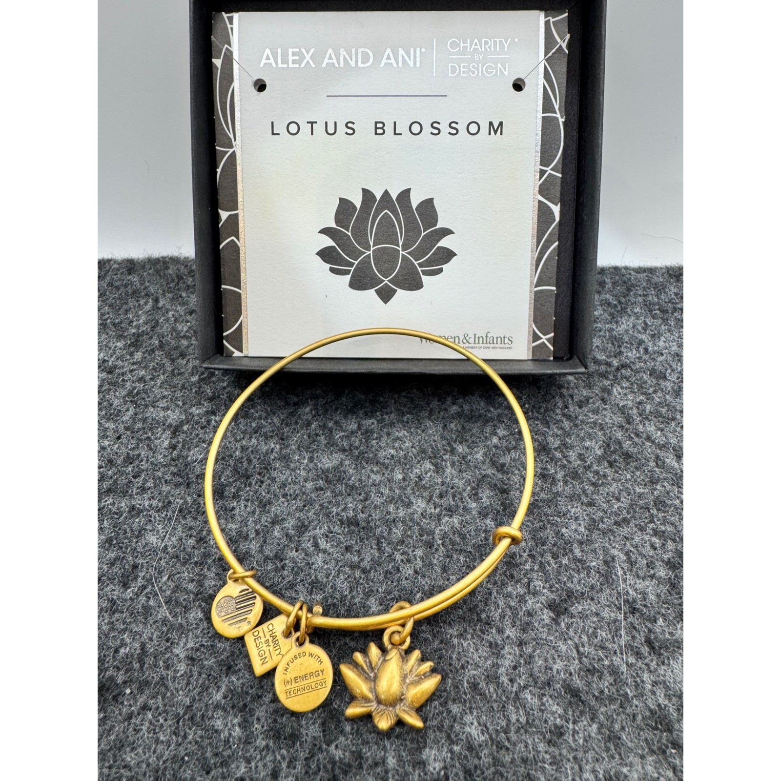Alex and Ani Lotus Blossom Charity by Design Gold Bangle Bracelet