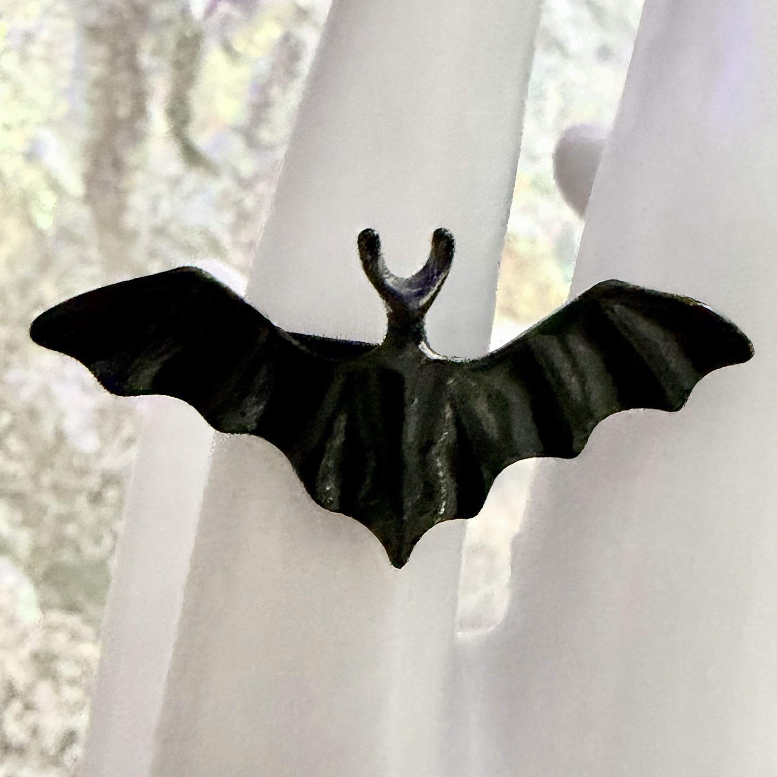 Black Vampire Bat Ring 🦇