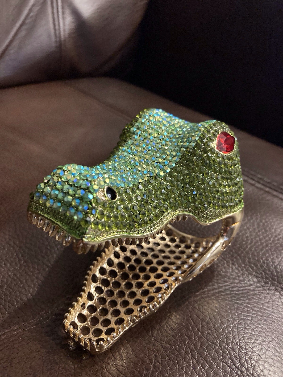 Statement Large Crocodile Alligator Reptile Bracelet