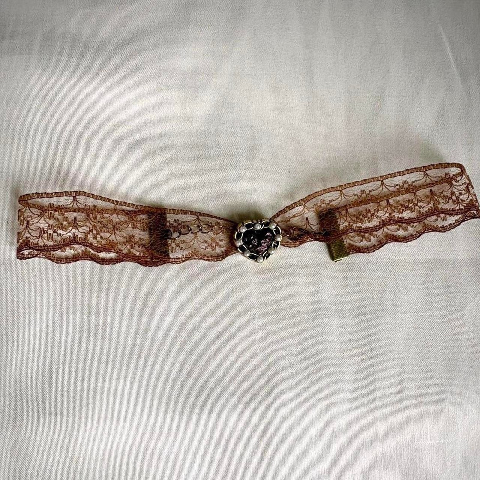 ꧁ᬊᬁ whimsical 90s style lace choker necklace ᬊ᭄꧂