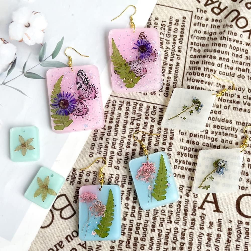 Earrings Molds with Varieties of Shapes and Sizes, 171Pcs Resin Jewelry Makin…