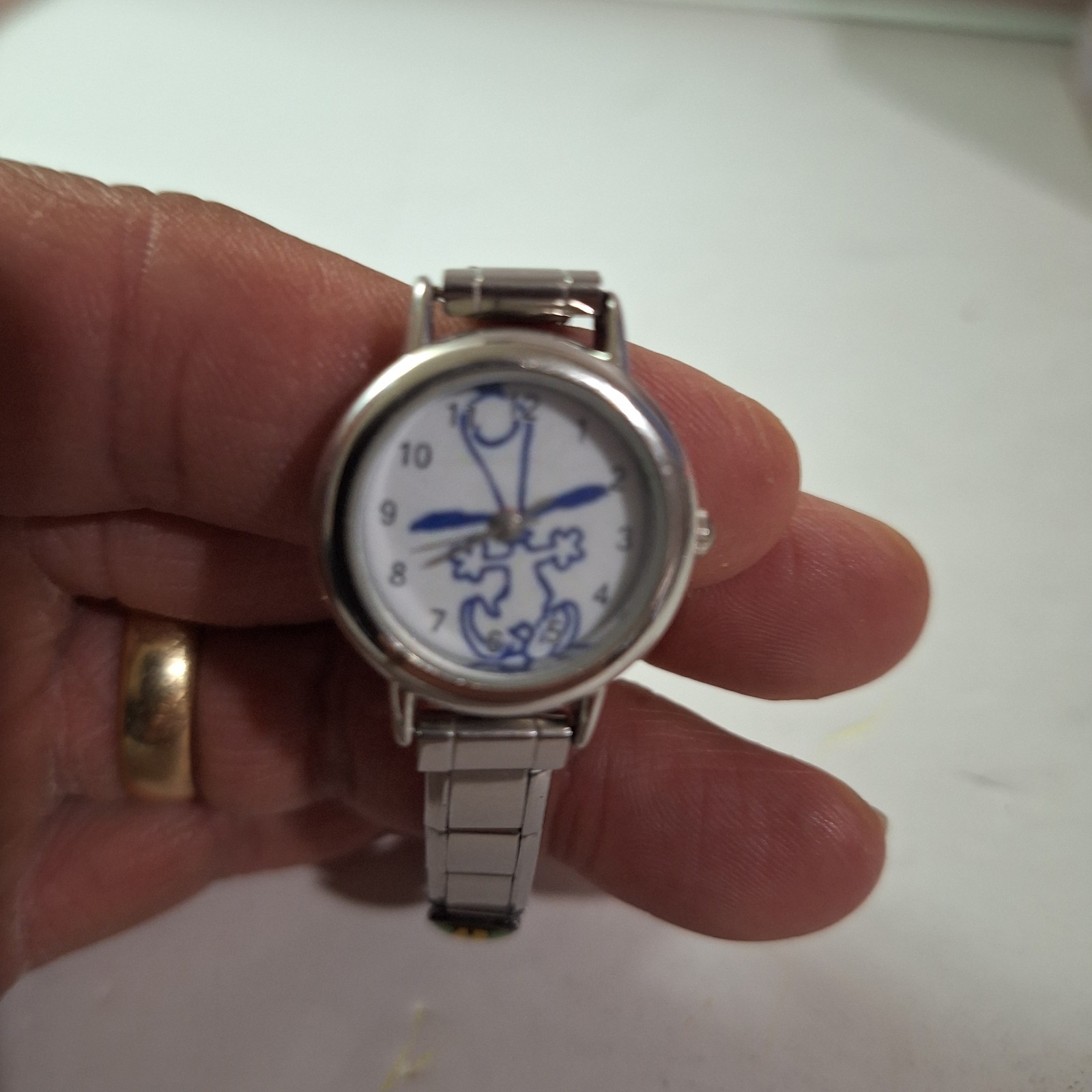 Vintage Snoopy Enamil Charms Casa D’Oro Watch Uberry Stainless Works New Battery