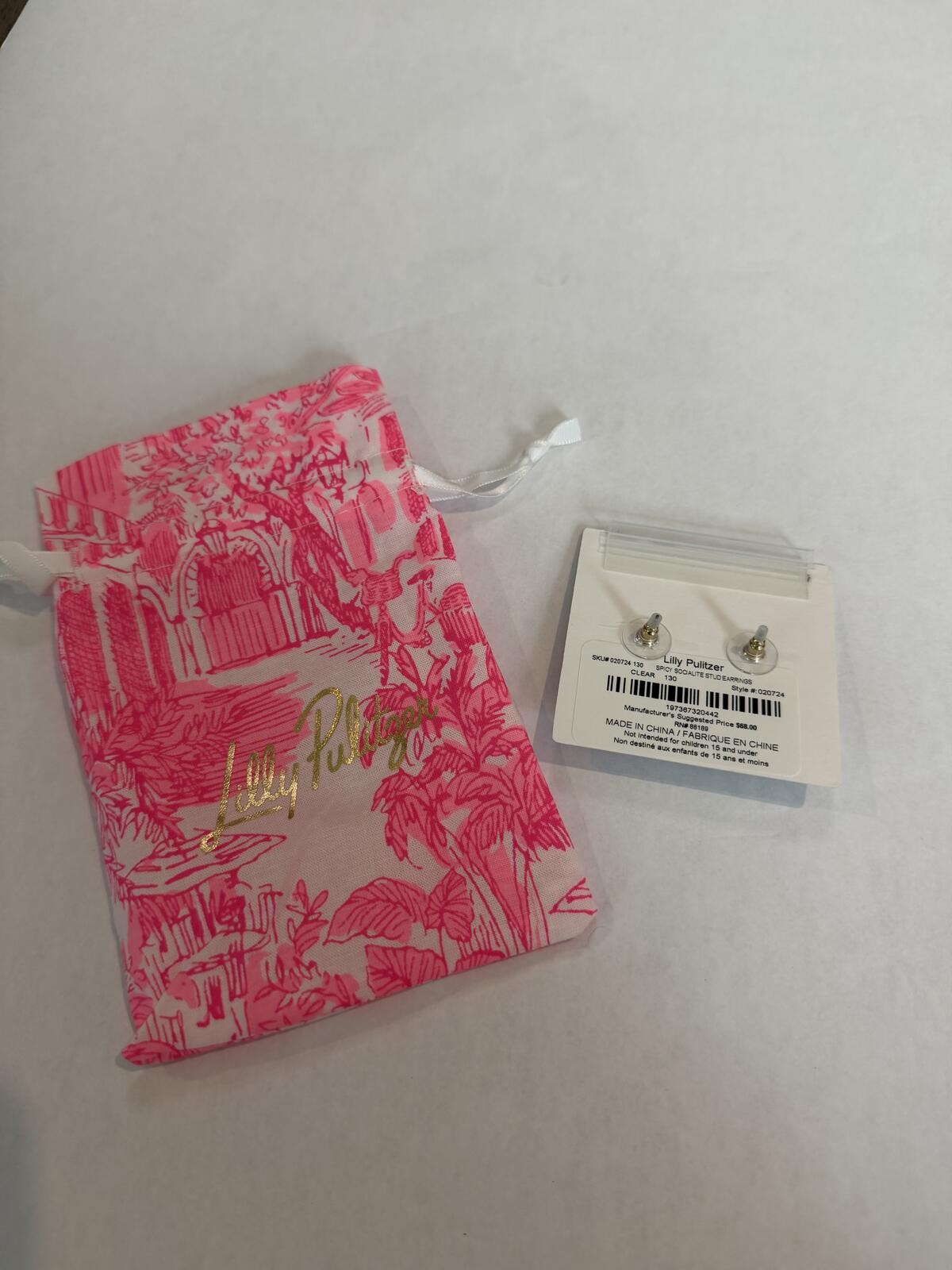 Lilly Pulitzer Rhinestone Cluster Earrings