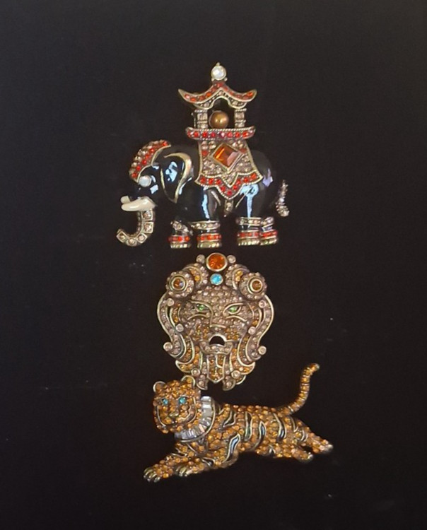 Heidi Daus Vol 1 Wild Things Tiger, Elephant and Lion Collectors Brooch Set