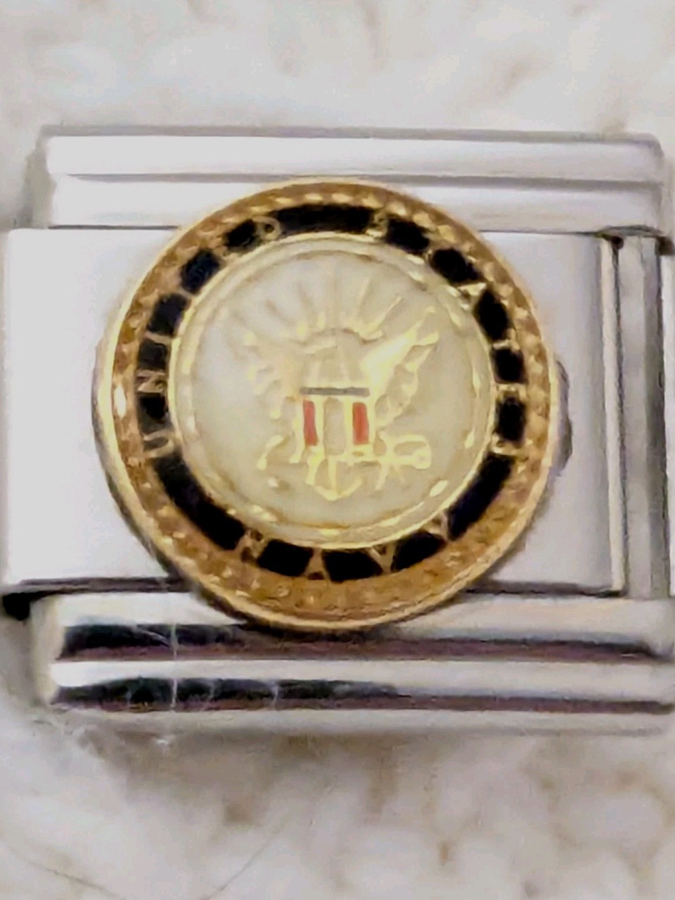 Authentic Casa D’ Oro Italian Charm United States NAVY Seal 9mm Classic D179