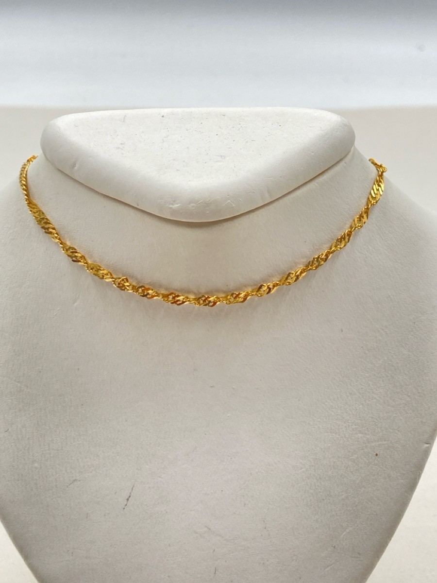 16″ Gold Singapore Chain 22K Yellow Gold 4g (EL1094558)