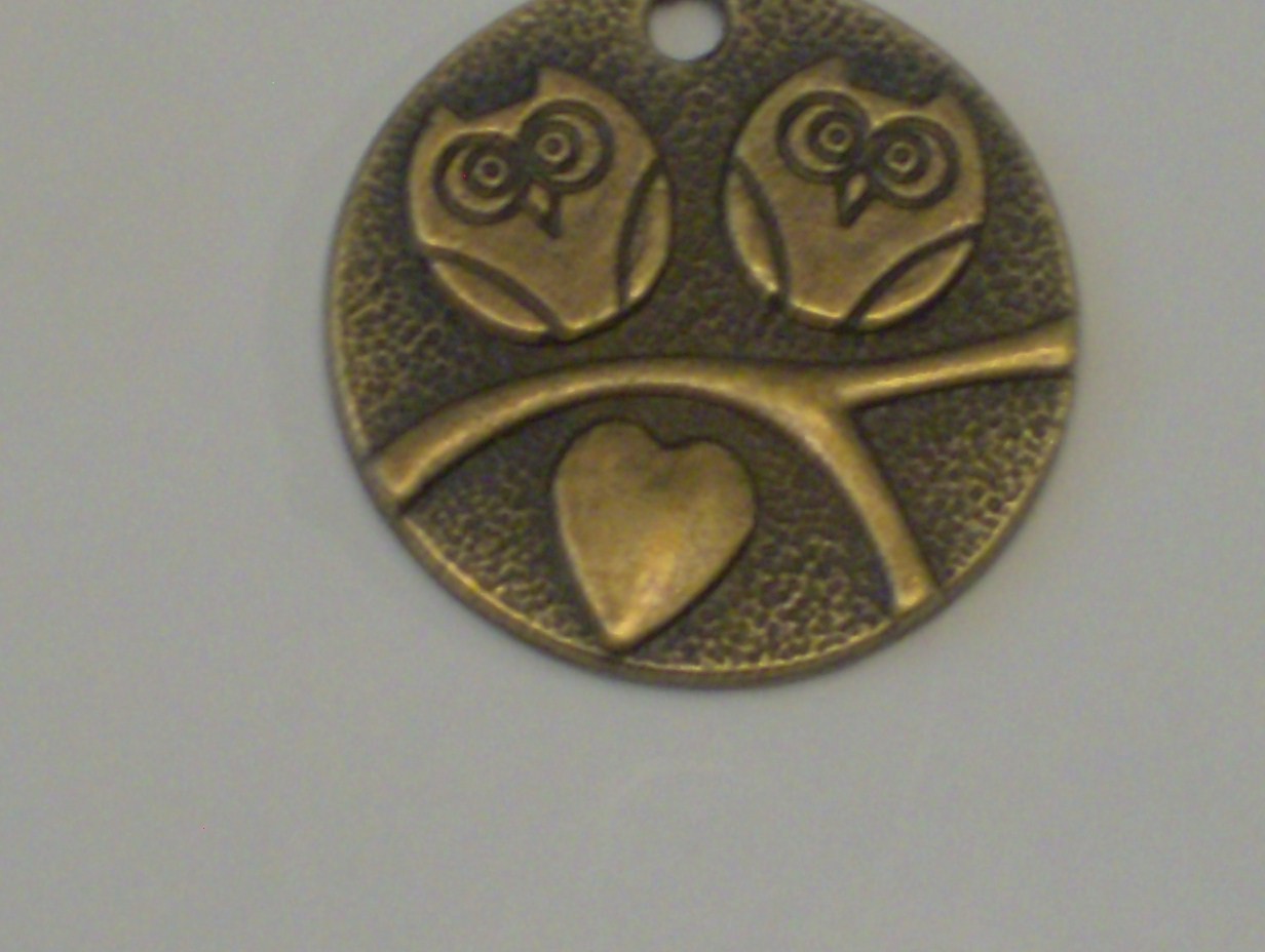 Unique 4 Pc. Bronzetone & Coppertone Owl Pendant Lot