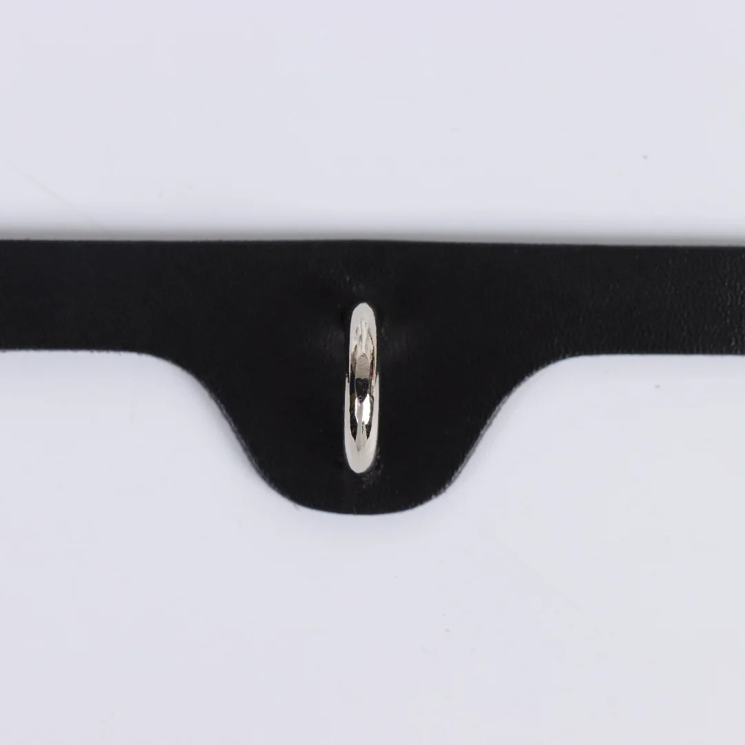 Sexy Harajuku PU Leather Collar Belt Pendant Necklaces Women Punk Neck Choker