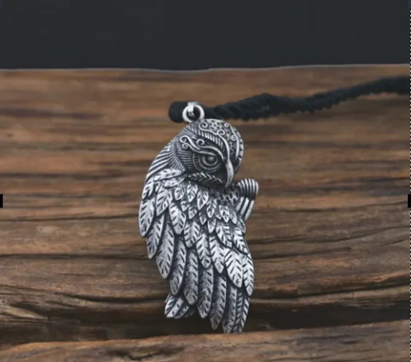 1PCS/lots Owl Pendant Charm Wisdom Greek Mythology Owl Necklace