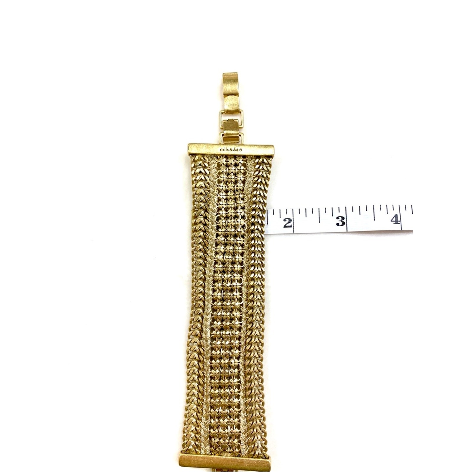 Stella & Dot Gold Multi-Row Bracelet