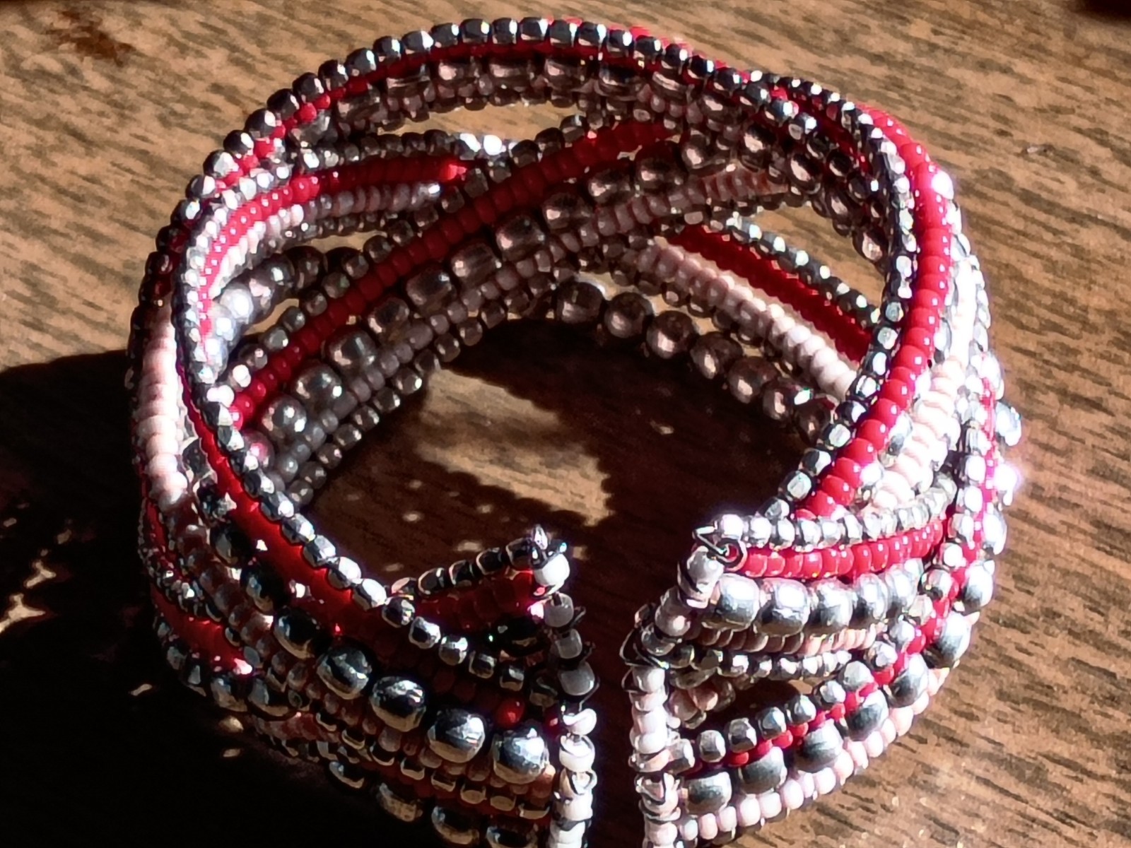 beaded cuff bracelet