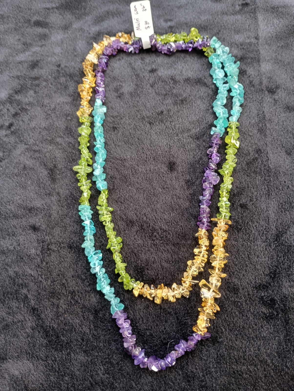 Multicolor Rainbow Necklace 30″