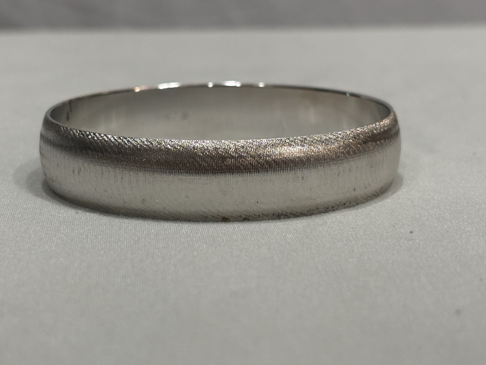 Monet Wide Bangle Etched Bracelet 1/2 Inch Wide