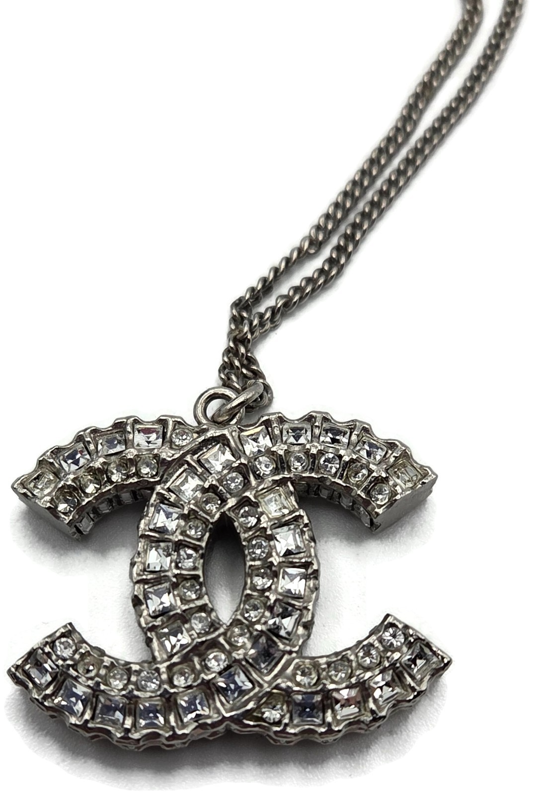 CoCo Chanel Crystal Pendant Necklace Chanel France Vintage Fashion Jewelry