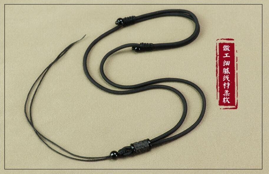 2 PCS Natural Ebony Cord String Necklace for Pendant Chain for Pendant