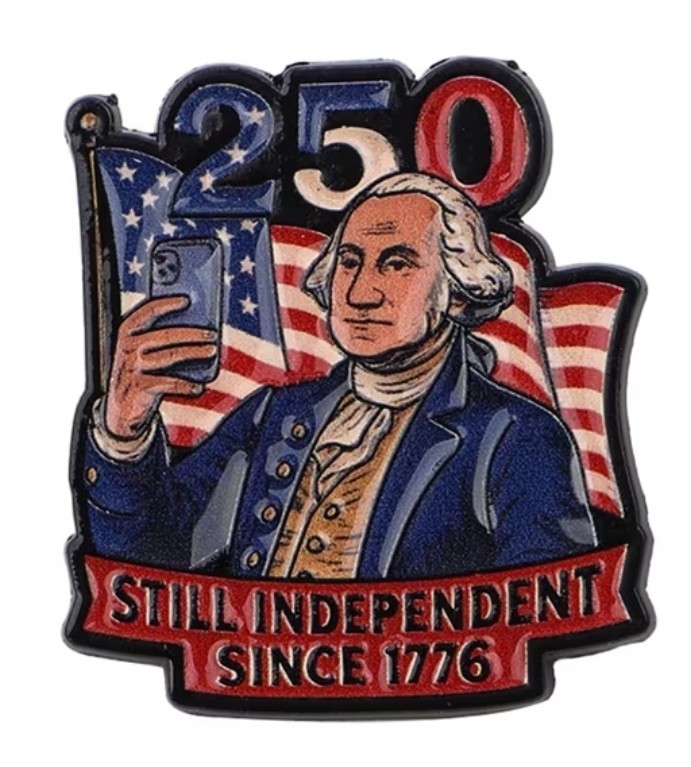 USA 250th Anniversary Commemorative Lapel Pin, 4th Of July, Patriotic