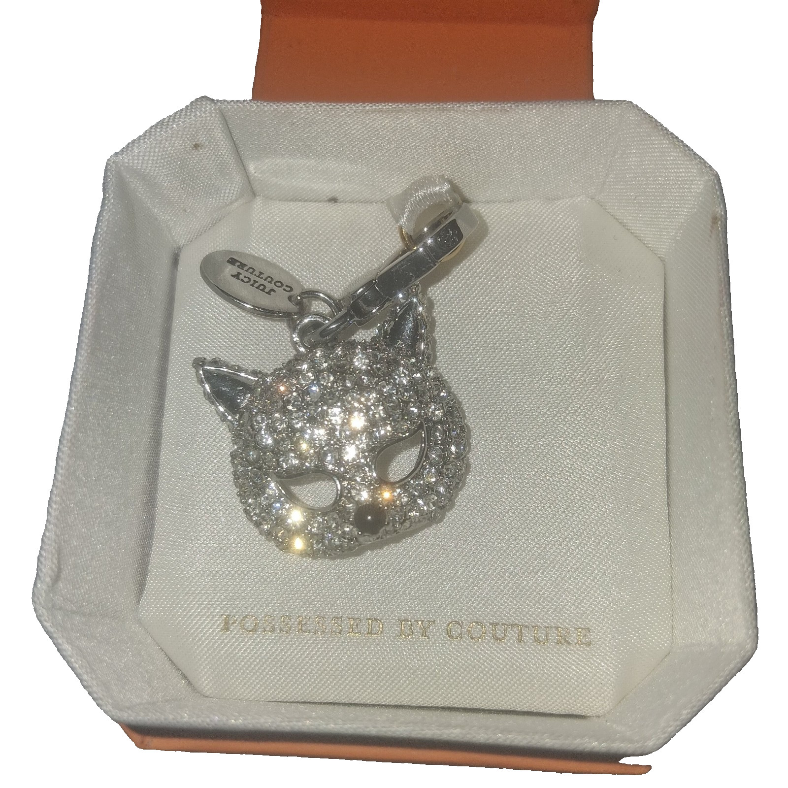 VTG Y2K 2013 Juicy Couture Pave Cat Mask Halloween Charm Limited Edition in Box