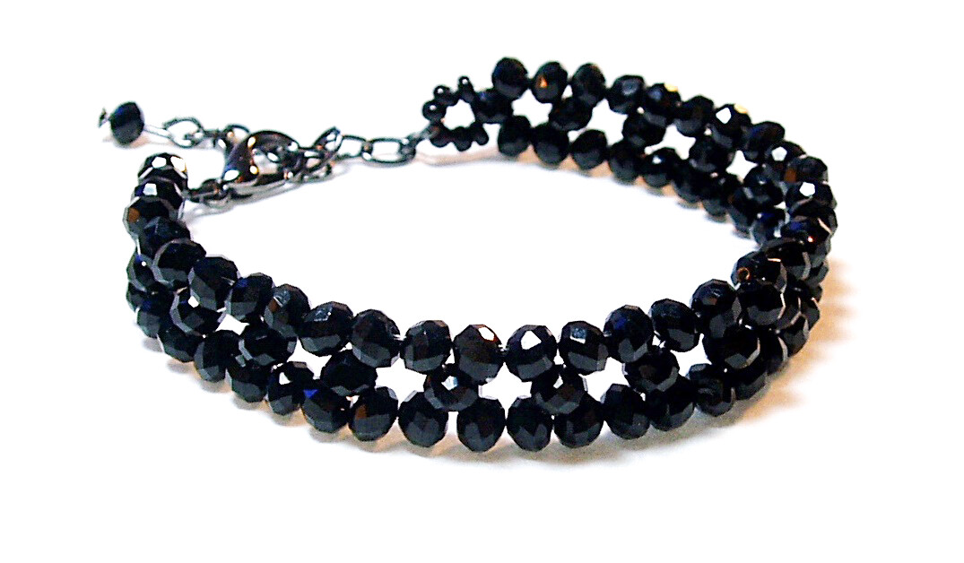 Black Crystal Anklets Pair Shoe Jewelry Ankle Strap Ankle Bracelet Anklet Pair